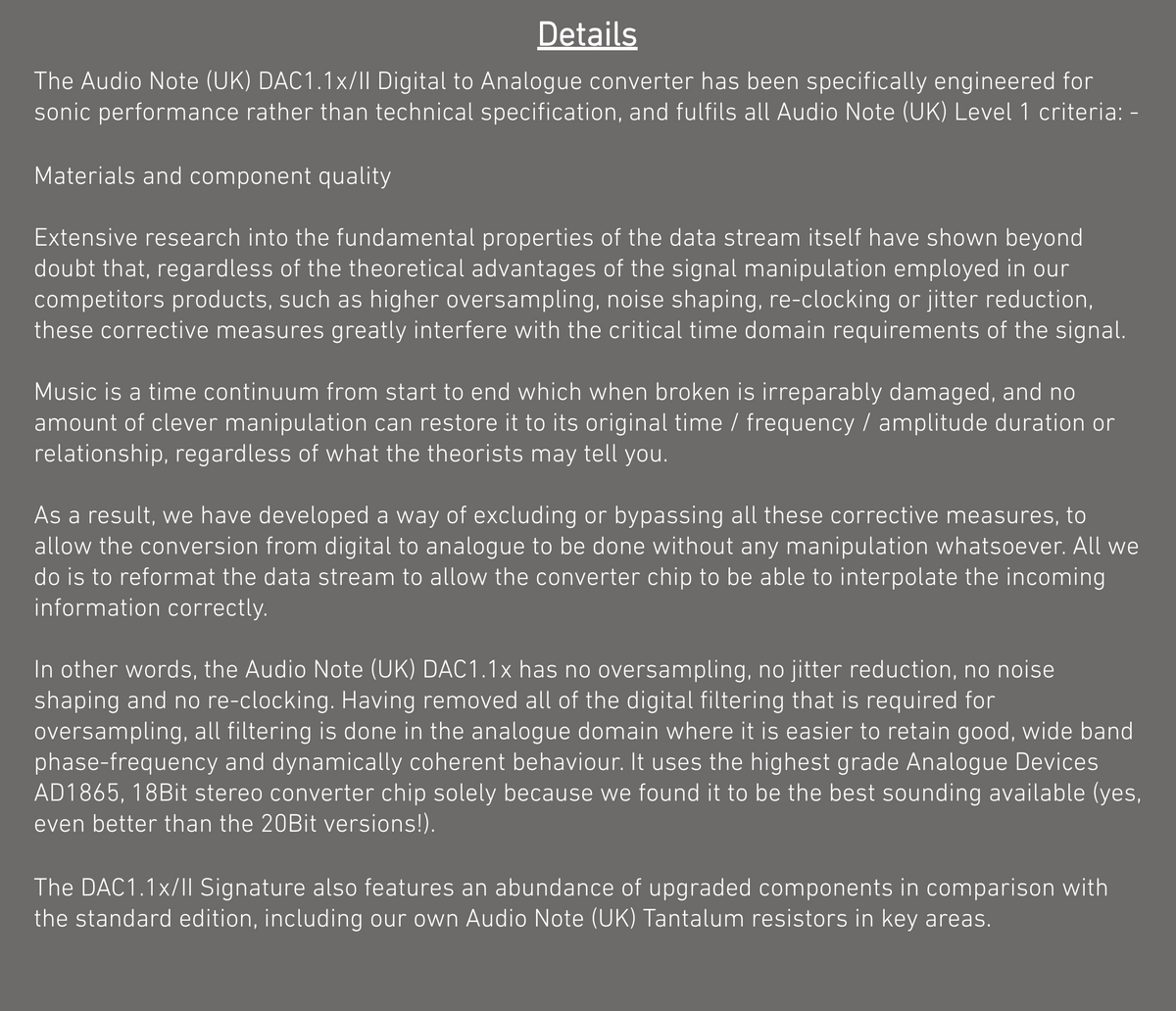DAC 1.1X ii